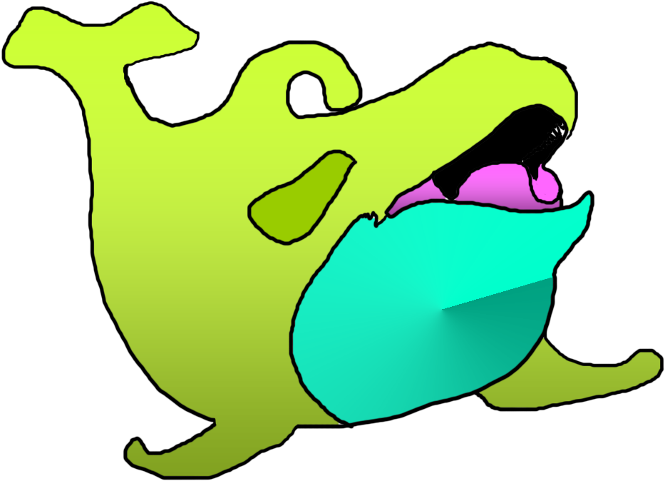 Winker Whale, Clipart (1000x1000), Png Download