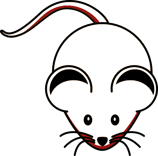 Mouse - Simple Easy Mouse Cartoon Clipart (600x592), Png Download