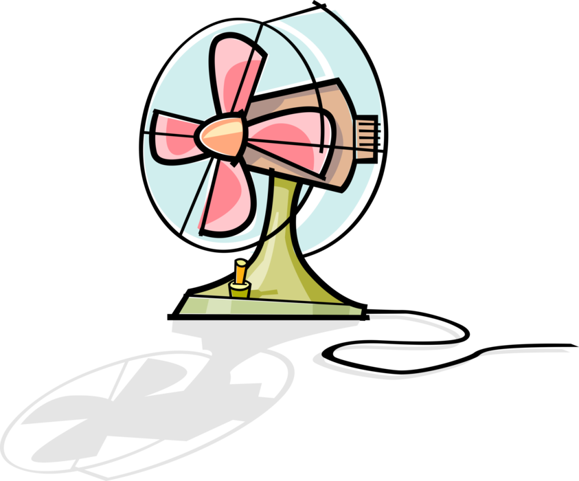 Household Image Illustration Of Provides Air Circulation Clipart (843x700), Png Download