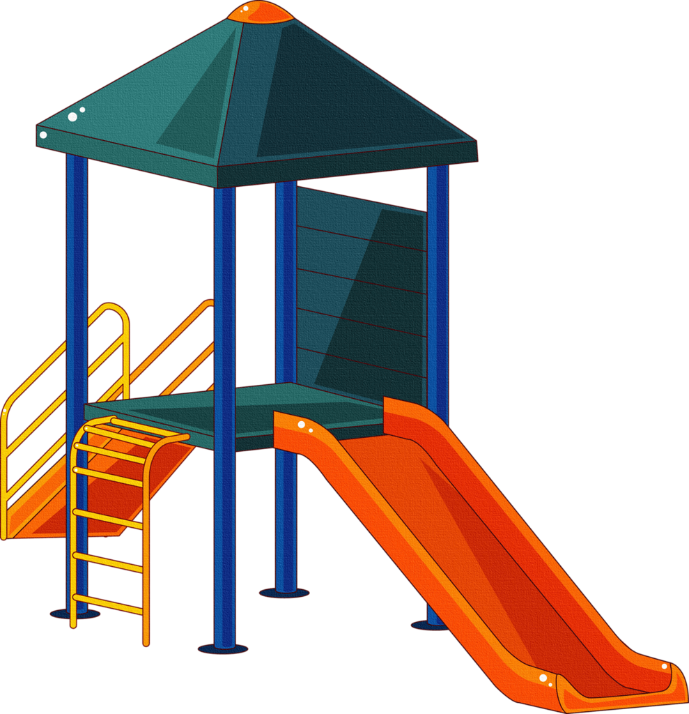 Parks & Recreation - Cartoon Playground Clipart (989x1024), Png Download