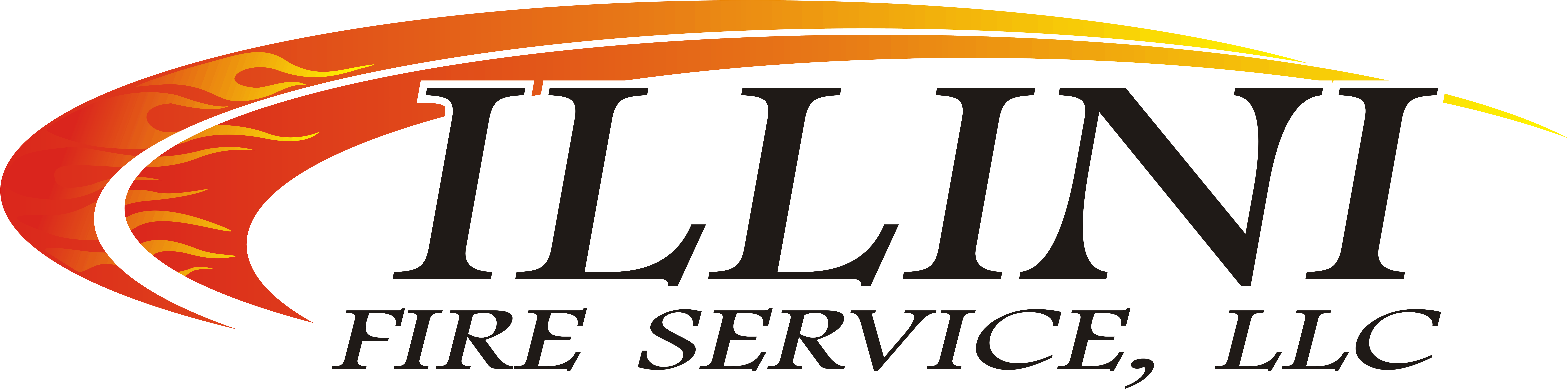 Illini Fire Service, Llc Clipart (9628x2507), Png Download