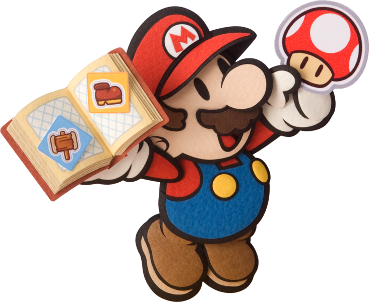 Nintendo 3ds Paper Mario: Sticker Star Select - 3ds Clipart (732x600), Png Download