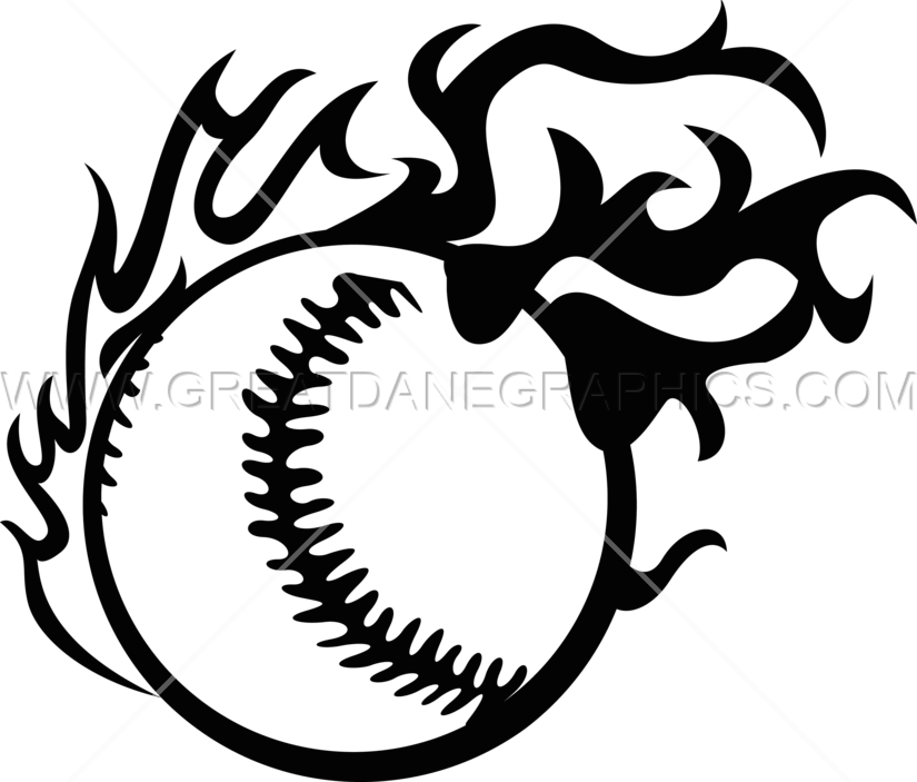 Jpg Transparent Library Baseball Production Ready Artwork - Black And White Fireball Clip Art - Png Download (825x703), Png Download