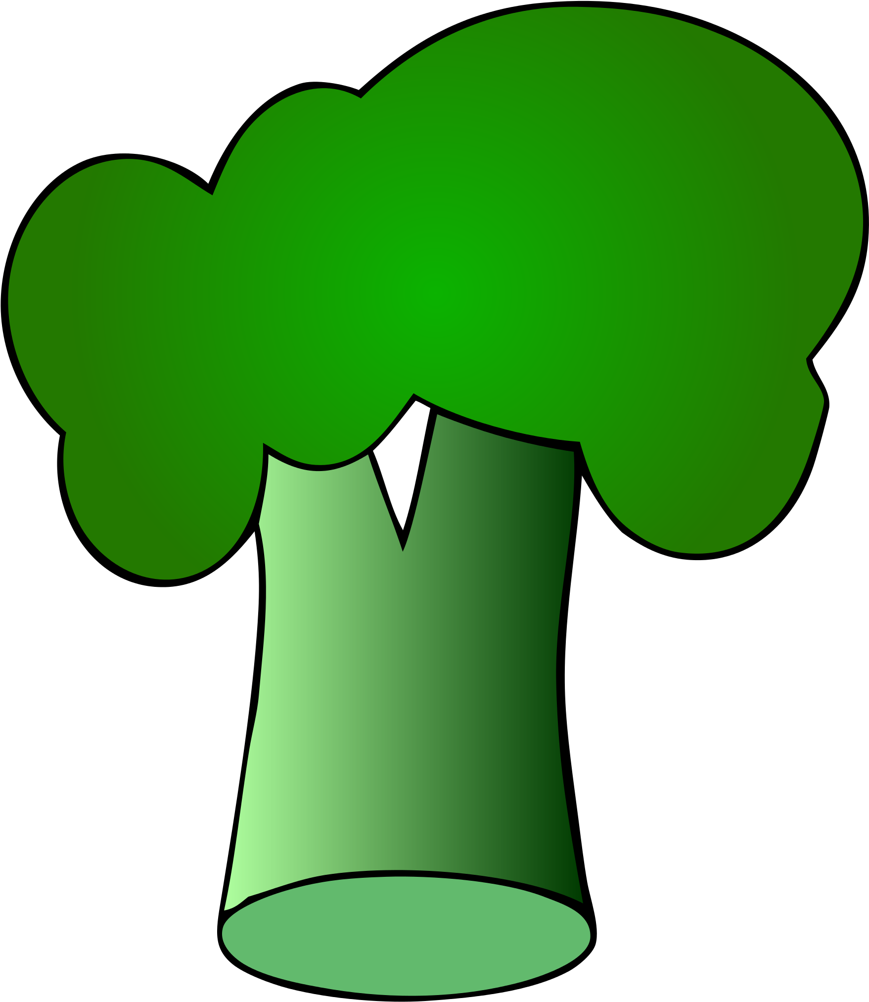 Buck Vector Jersey - Cartoon Broccoli Clipart (2000x2299), Png Download