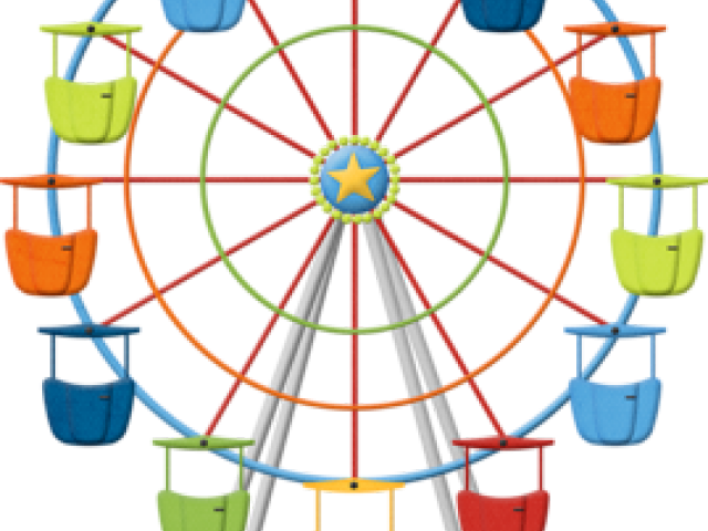 Ferris Wheel Clipart - Ferris Wheel Clipart Png Transparent Png (640x480), Png Download