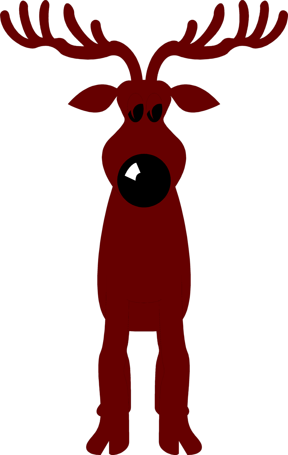 Deer Clipart Nose - Rudolph The Red-nosed Reindeer: A Critical Analysis - Png Download (958x1510), Png Download