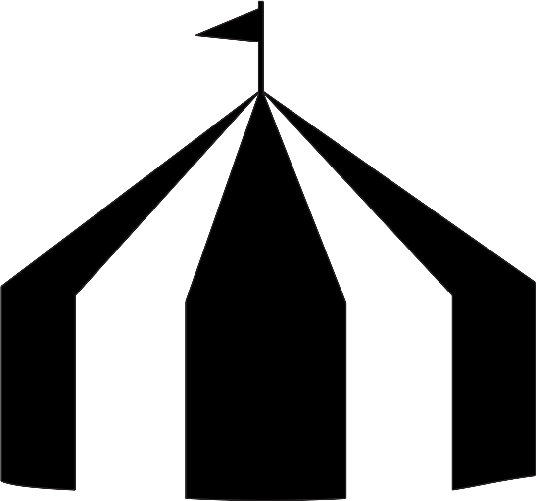 Bons Plans Pluie Station De Ski Les - Festival Tent Symbol Clipart (1200x1200), Png Download