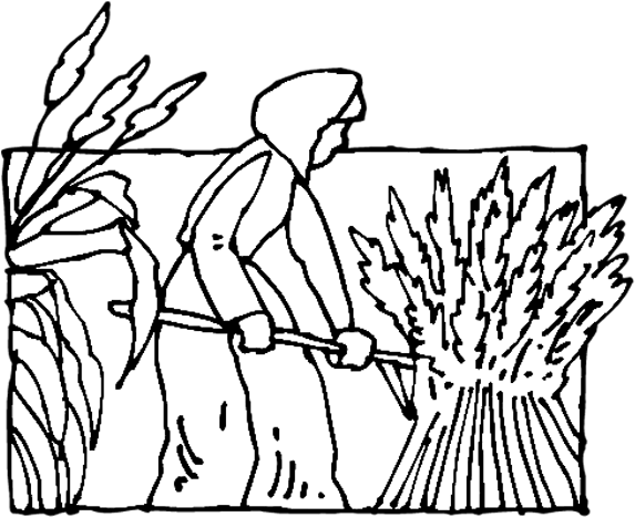 Banner Library Download Farm Fields Clipart Black And - Coloring Book - Png Download (576x756), Png Download