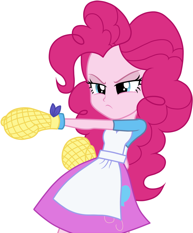 Apron Artist Twimix Boxing Clothes Equestria - Pinkie Pie Eqg Png Clipart (800x1000), Png Download