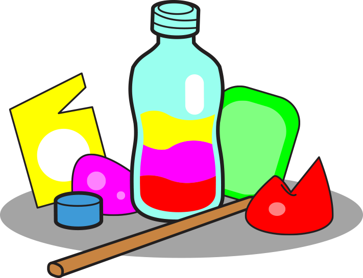 It Makes The Plastic Disappear Having The Right Stick - Ecobrick Cartoon Clipart (711x546), Png Download