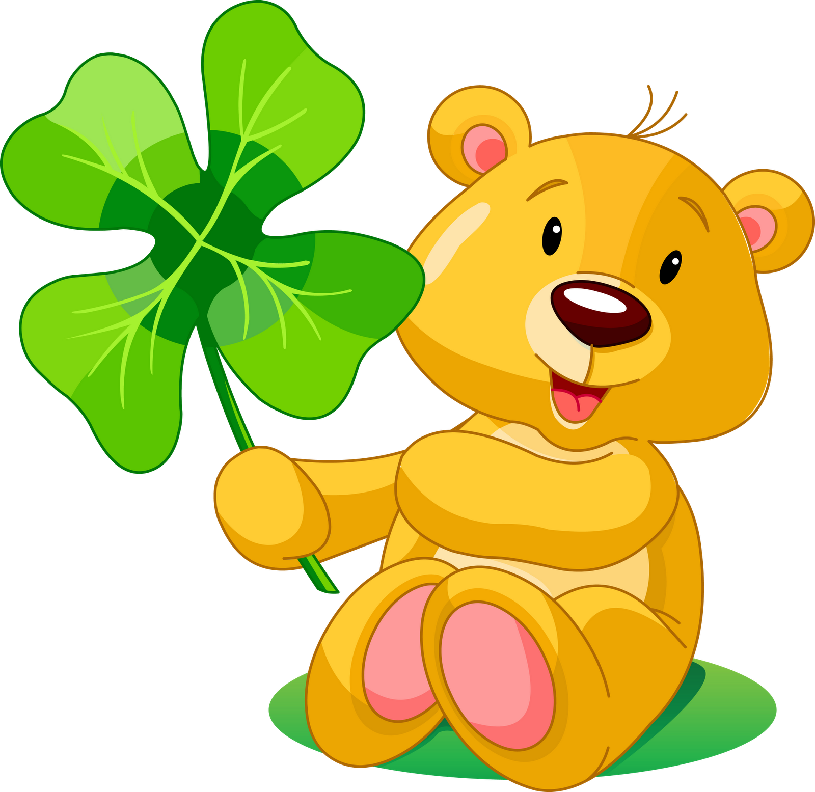 Great Clip Art - Bear Holding A Heart - Png Download (1600x1555), Png Download