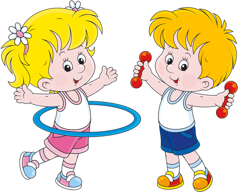 Фото, Автор Soloveika На Яндекс - Boy And Girl Cartoon Working Out Clipart (800x640), Png Download