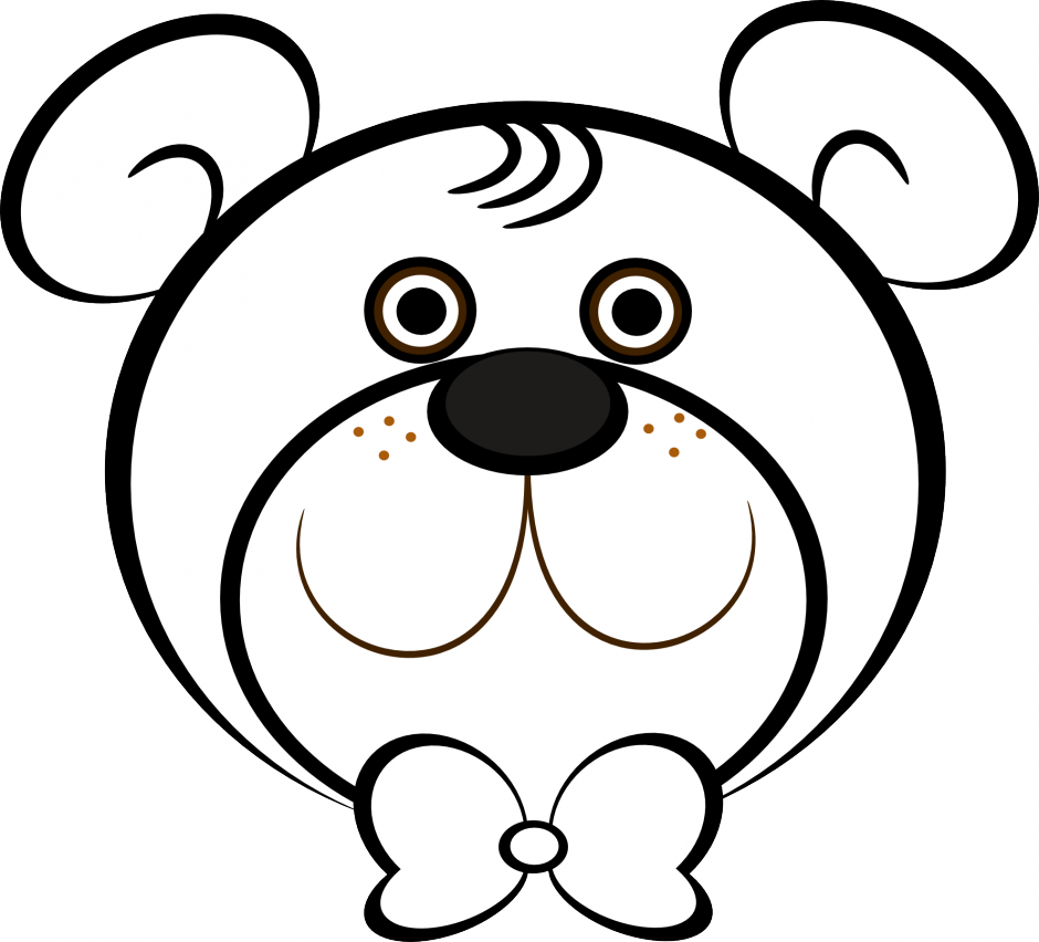 Clipart Info - Teddy Bear Face Coloring Pages - Png Download (940x852), Png Download