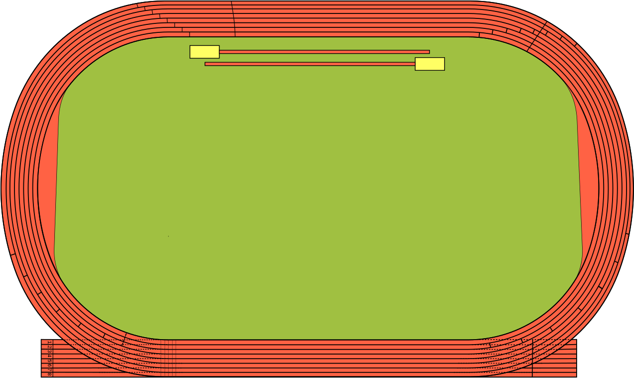 Track And Field - Track And Field Track Layout Clipart (1280x768), Png Download