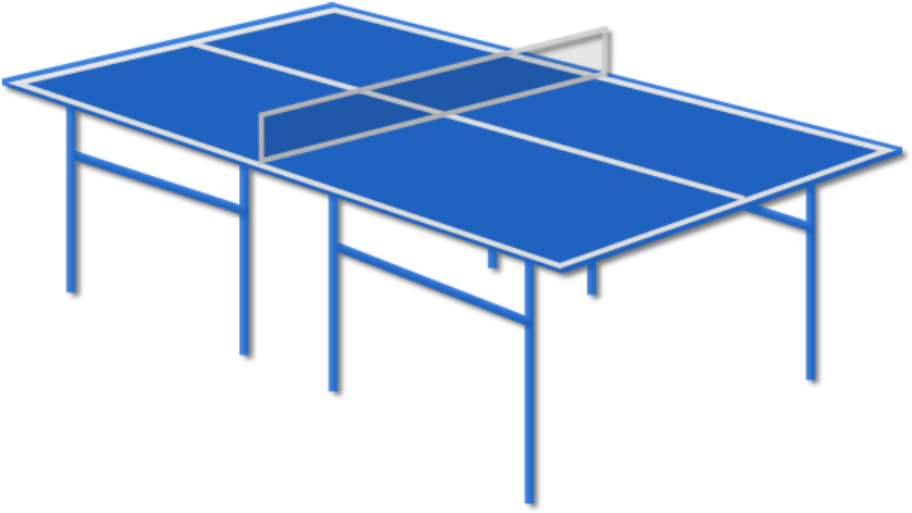 Designed By Stan Eastwood And Published By The Carmarthen - Table Tennis Table Clipart - Png Download (840x478), Png Download