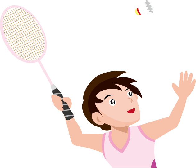 Color Clipart Badminton - Outdoor Games Clipart - Png Download (631x542), Png Download