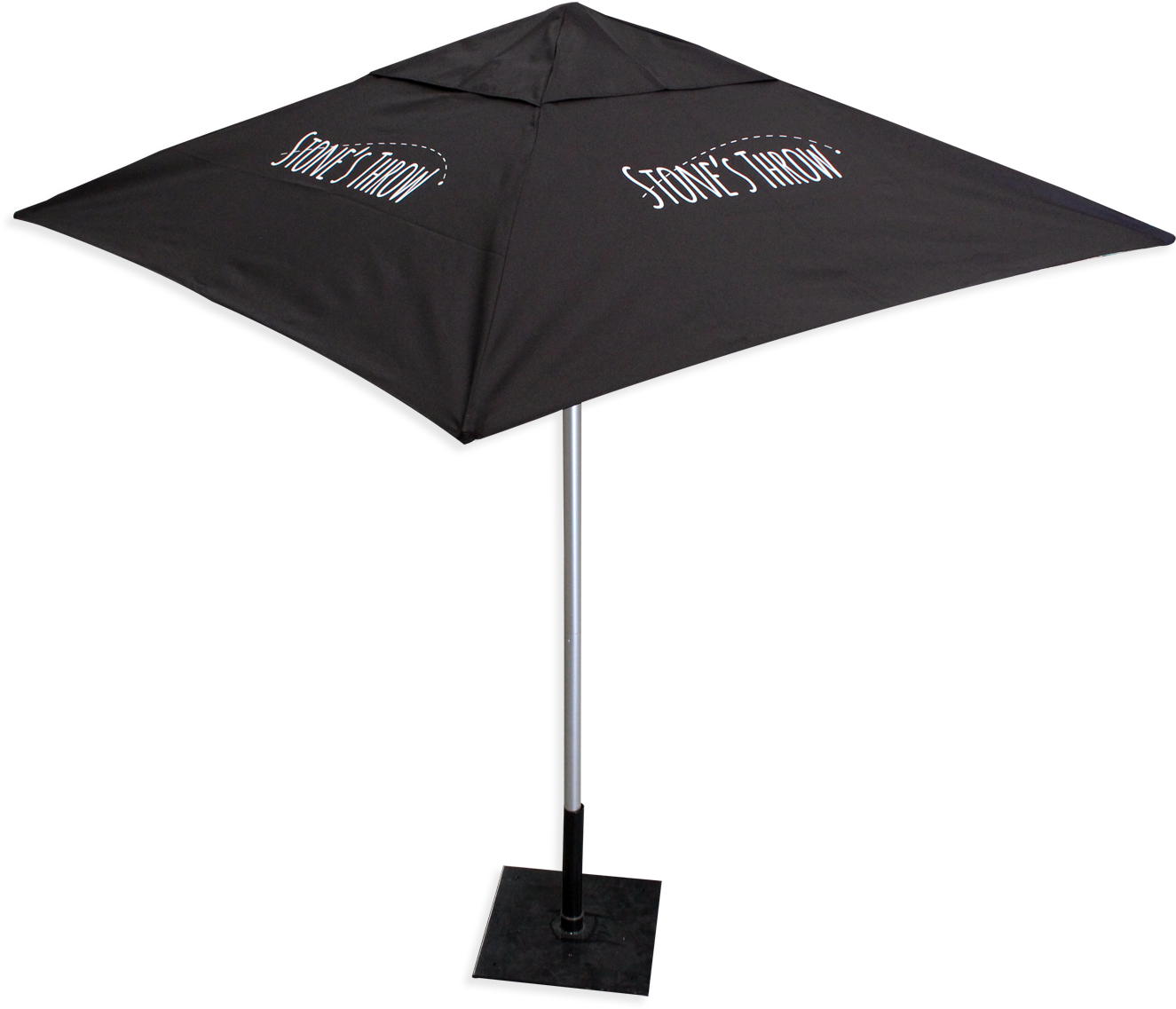 Caf Umbrellas Star Outdoor Range Branding And - Branded Market Umbrella Clipart (1500x1303), Png Download