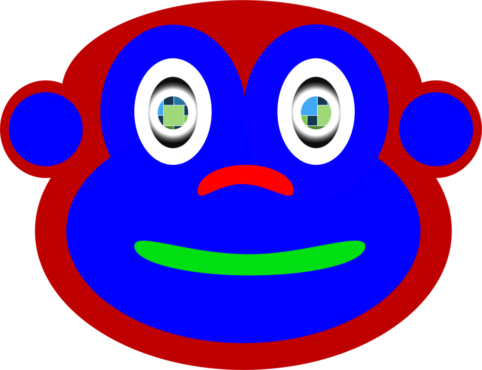 Smiley Curious George Emoticon Cartoon - Clip Art - Png Download (977x750), Png Download