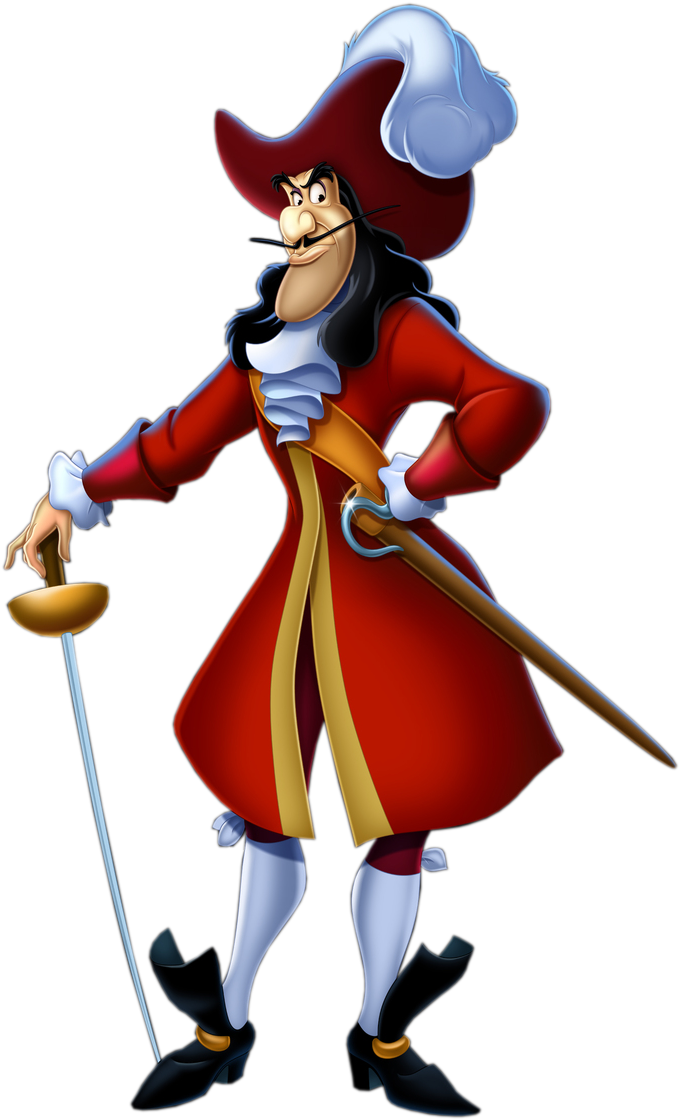 A Very Merry Un Blog Captain Hook Clipart Calendar - Peter Pan And Wendy Captain Hook - Png Download (750x1225), Png Download