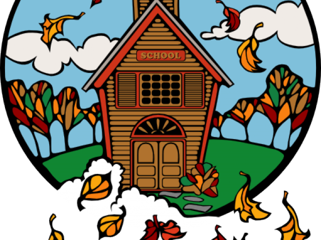 Fall Clipart School - Free Image Of School - Png Download (640x480), Png Download