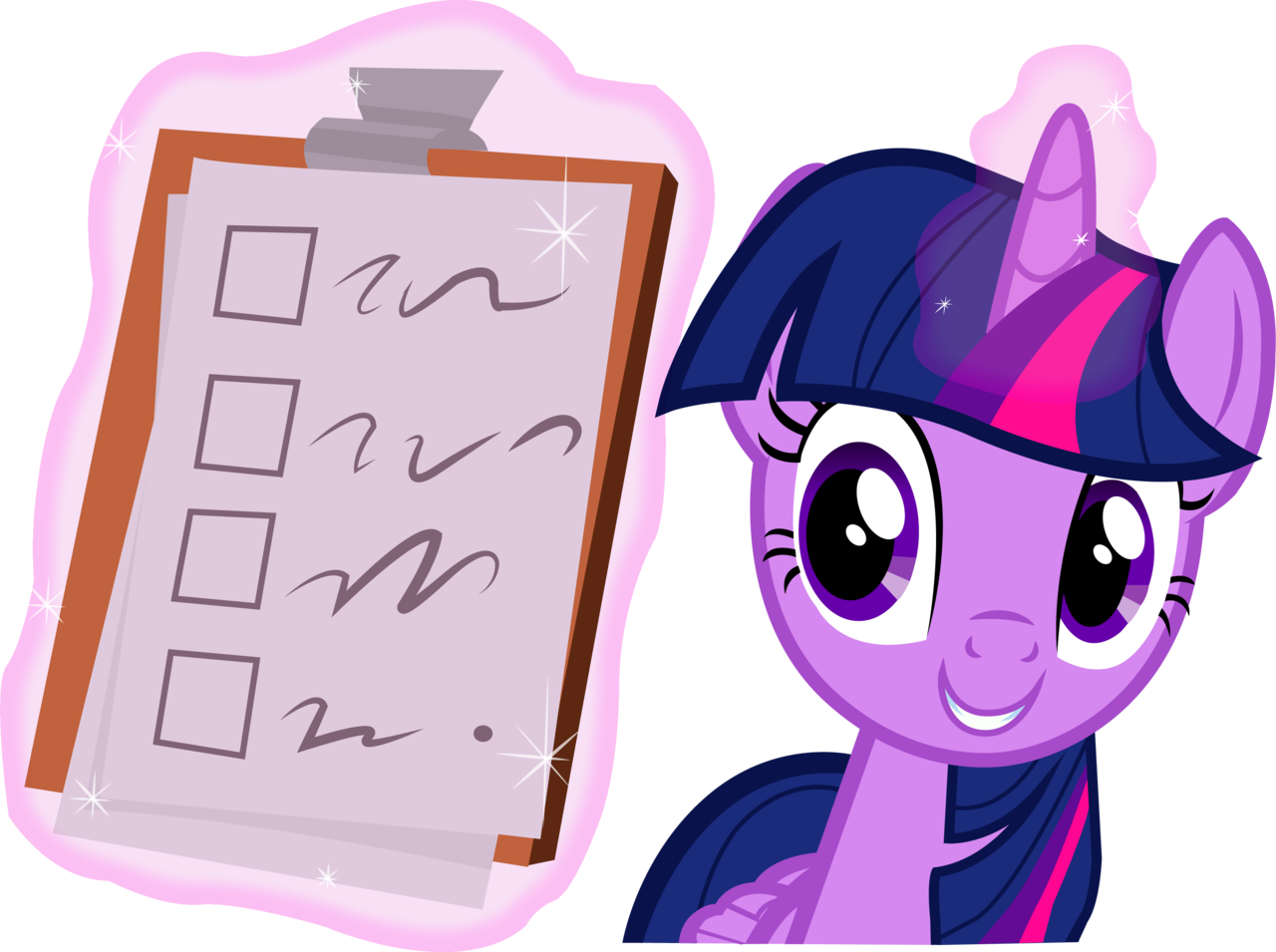 Electrochoc, Clipboard, Cute, Glowing Horn, High Res, - Cartoon - Png Download (1280x955), Png Download