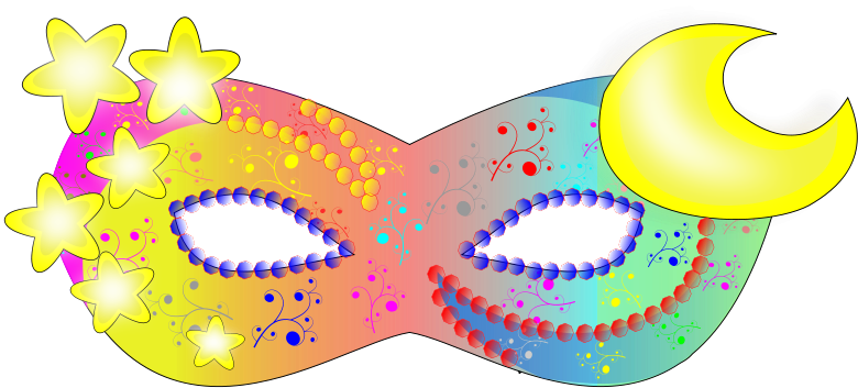 Masks Clipart - Cute Mask Clipart - Png Download (800x414), Png Download