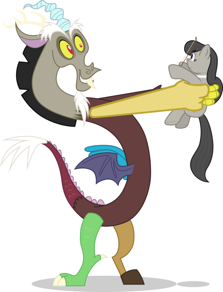 Fluttershy Twilight Sparkle Pinkie Pie Derpy Hooves - Mlp Discord And Nightmare Moon Clipart (781x1023), Png Download