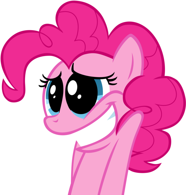 Press The ← And → Keys To Navigate The Gallery, 'g' - Pinkie Pie Very Happy Clipart (680x698), Png Download