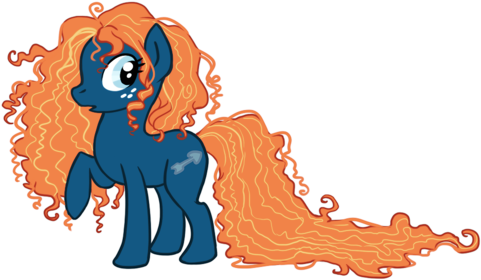 Aquarium Drawing Unbelievable - Мерида Пони Clipart (1112x599), Png Download