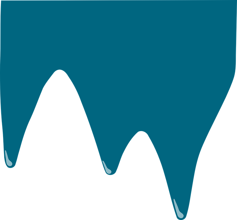 Ink Paint Blue &183 Free Vector Graphic On Pixabay - น้ำ ไหล Png Clipart (776x720), Png Download