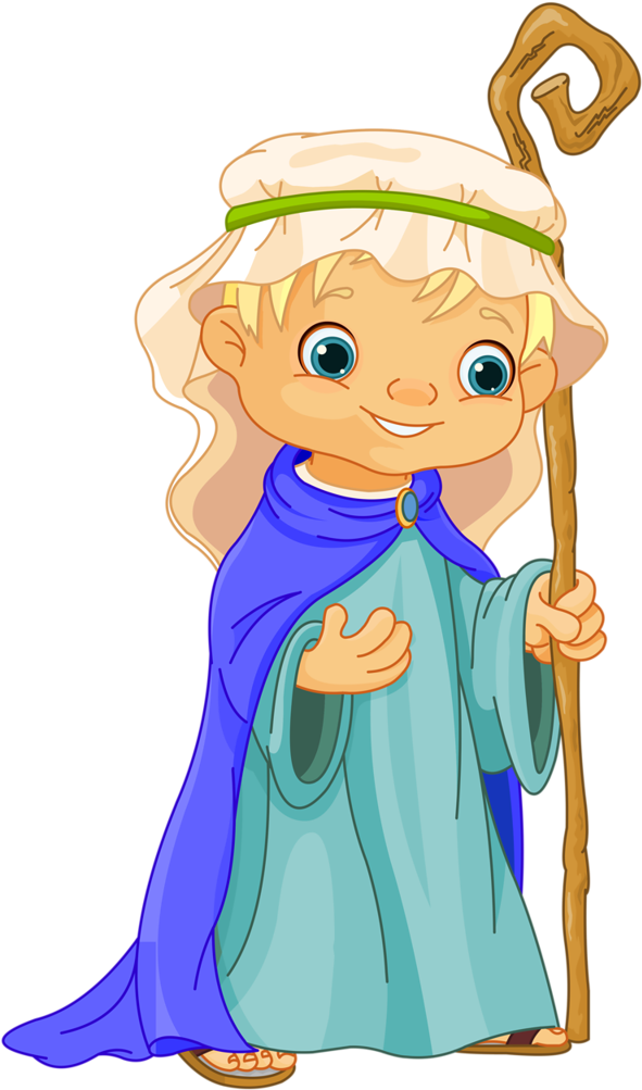 Nativity Clipart Magi - Cartoon Nativity - Png Download (624x1024), Png Download
