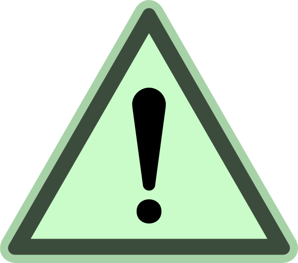 Danger Green Clipart (600x528), Png Download