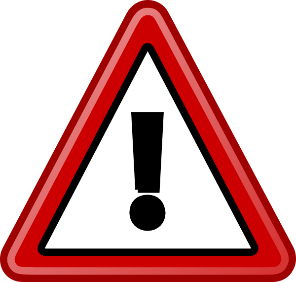Warning Sign Clipart (600x571), Png Download