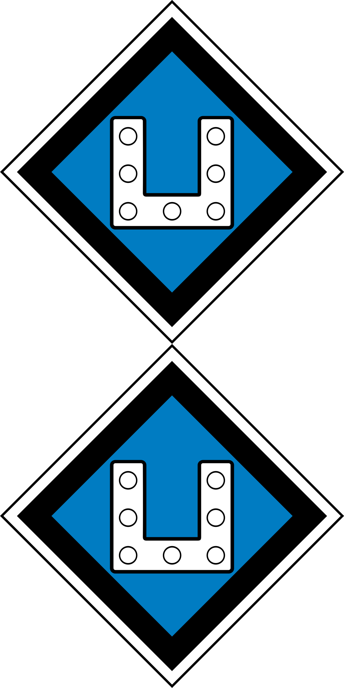 Art The Sign "standing Tale Sign - Uline D.o.t. Radioactive I Shipping And Handling Labels Clipart (400x800), Png Download