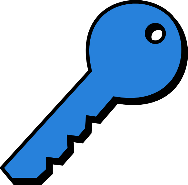 Blueplain Key Svg Clip Arts 600 X 590 Px - Png Download (600x590), Png Download