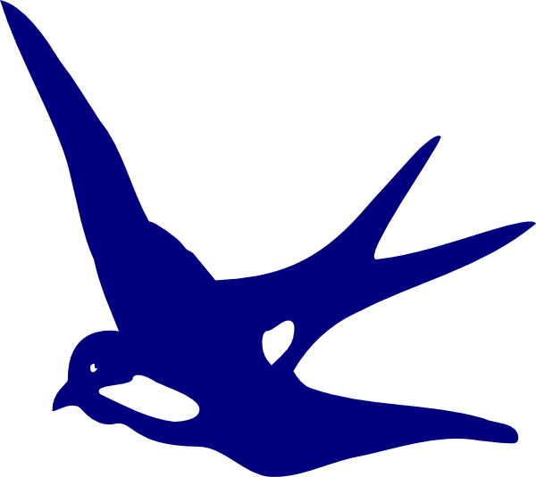 Swallow Blue Svg Clip Arts 600 X 535 Px - Png Download (600x535), Png Download