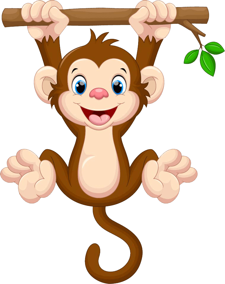 Monkey Cartoon Clipart (759x957), Png Download