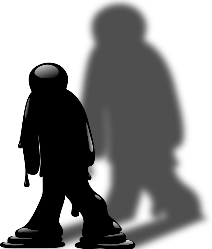 Silhouette Art Melting Download Drawing - Halloween Ghoul Shower Curtain Clipart (640x750), Png Download