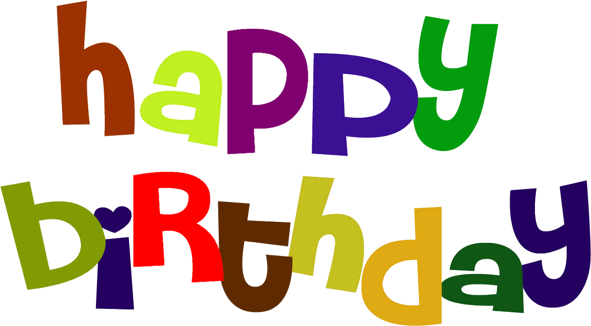 Colorful Happy Birthday Sign Clip Art - Happy Birthday My Cute Cousin - Png Download (1260x737), Png Download