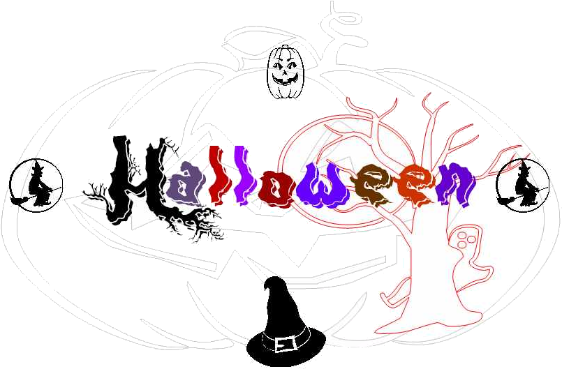 Halloween - 2x Stickany Wall Series Witch Hat Sticker Clipart (846x555), Png Download