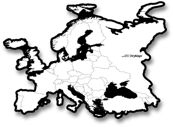 Dry Erase Map Eu Whiteboard Drymaps - Naturisticpl Crystal Ball Ring - Dried Rose Resin Ring Clipart (600x600), Png Download