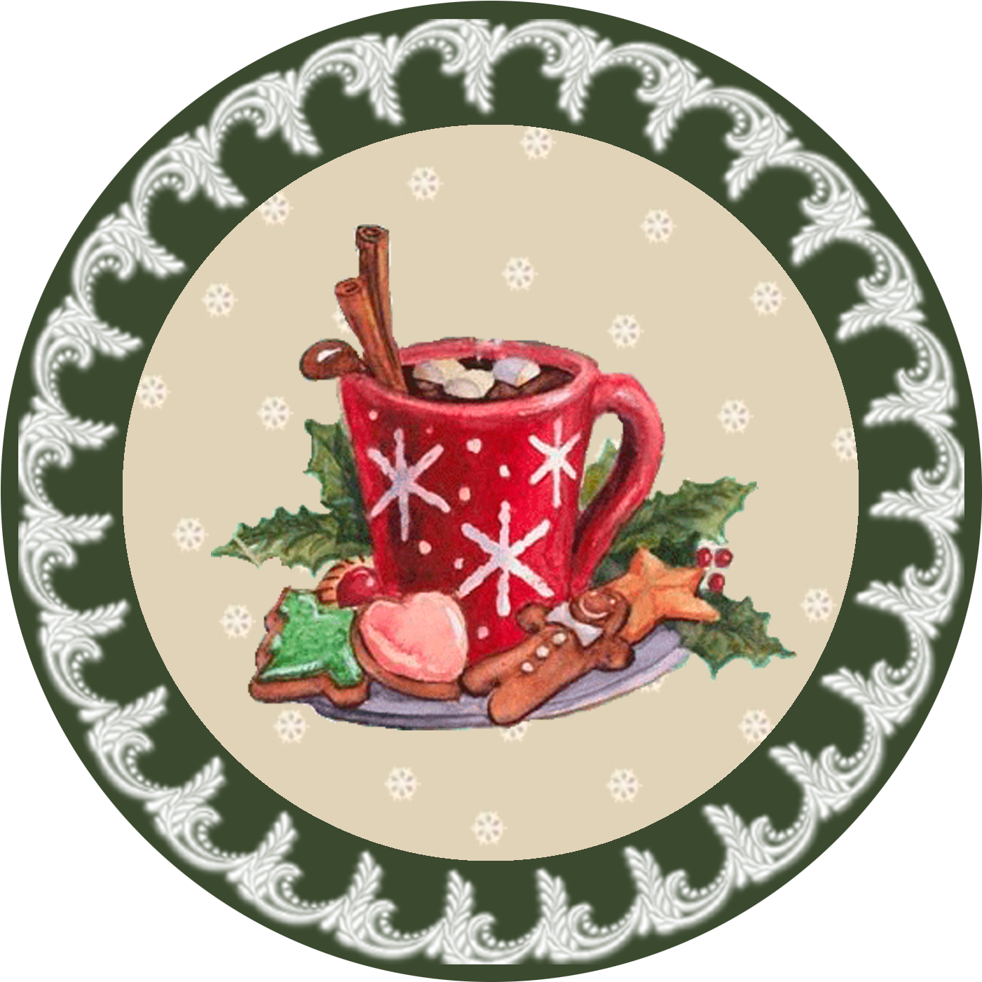 Для Декупажа - Christmas Berries For Decoupage Clipart (1500x1500), Png Download