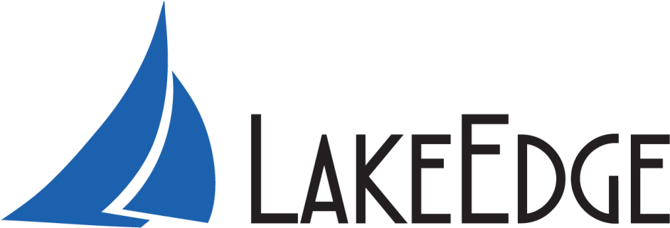 Lake Edge Logo Blue Clipart (1024x376), Png Download
