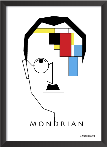 Mondrian Regular Price $18 - Cartoon Clipart (800x800), Png Download