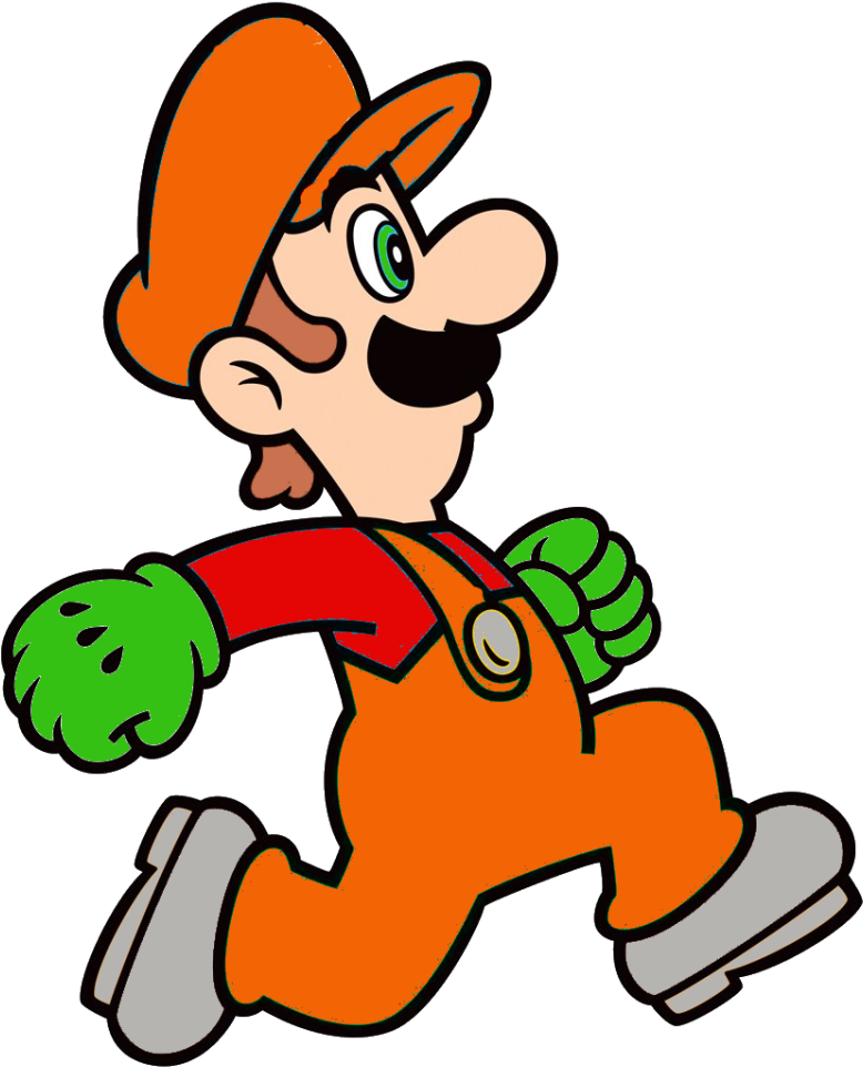 Mach Is In The Need For Speed, He Loves Cars And Food - Luigi 2d Clipart (835x1023), Png Download
