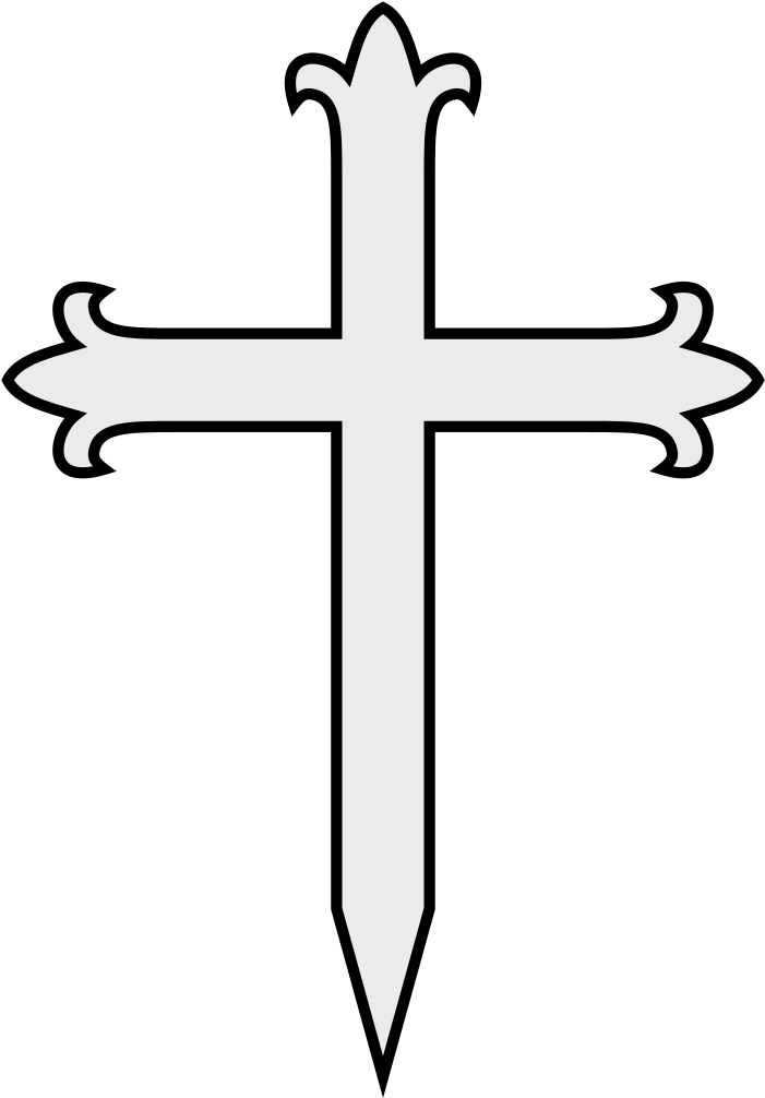 Coa Illustration Cross Flory Fitchy - Fitchy Cross Clipart (734x1024), Png Download