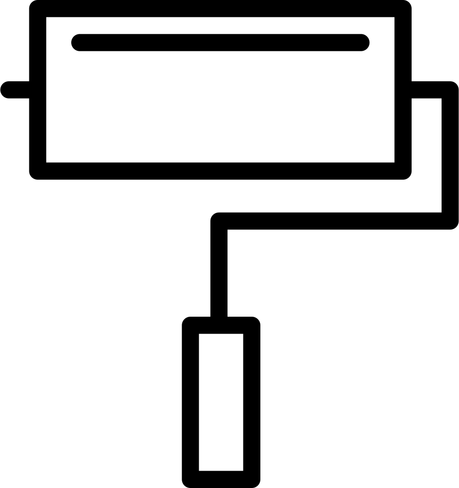 Paint Roller With Shine Comments - Paint Clipart (922x980), Png Download