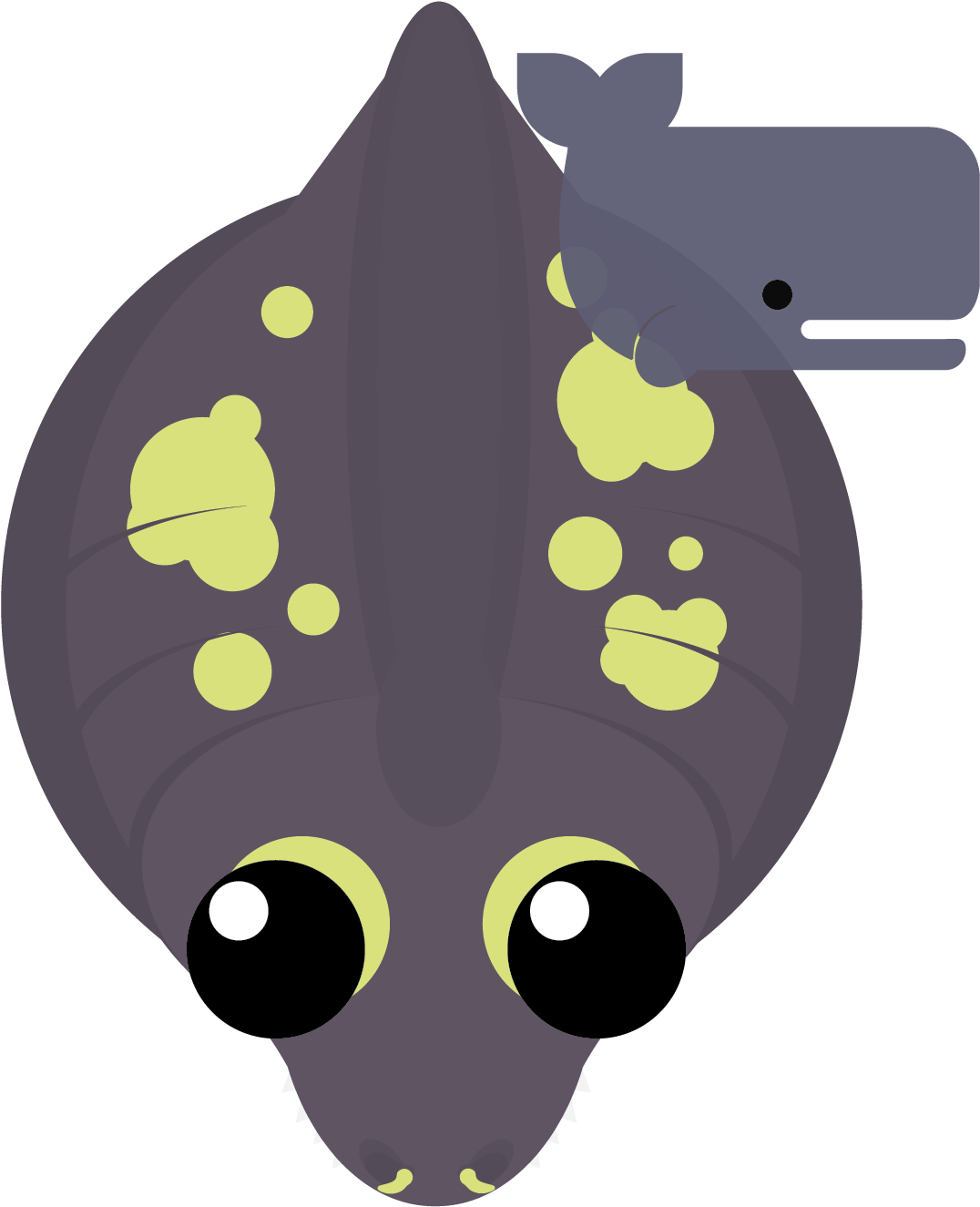 Starry Eel - Cartoon Clipart (1419x1419), Png Download