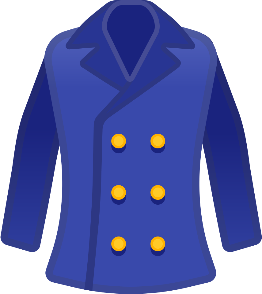 Coat Icon - Emoji Abrigo Clipart (1024x1024), Png Download
