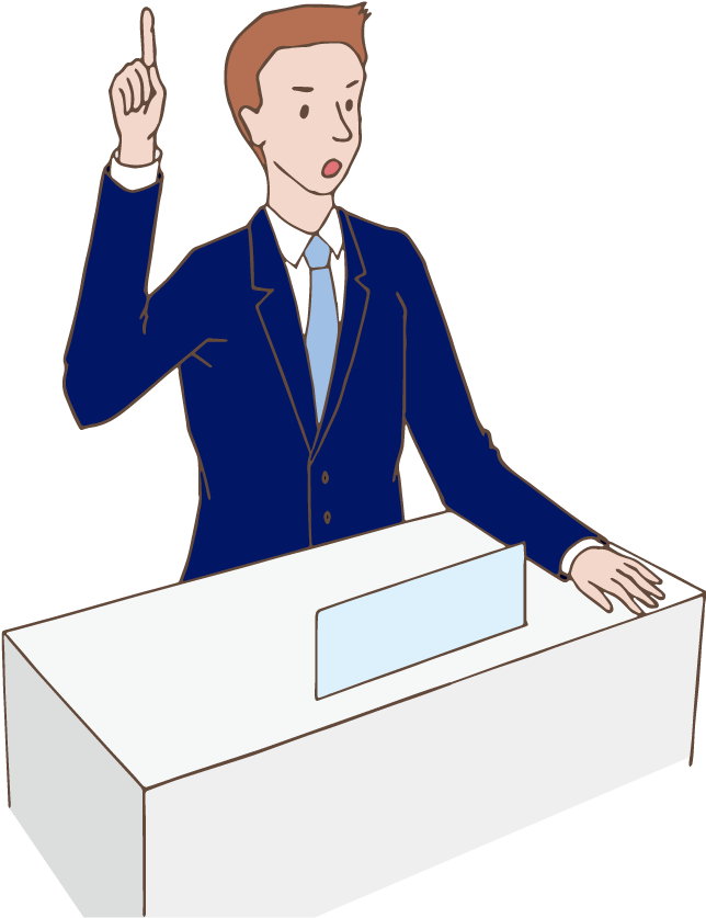 Young Politician Speach - Illustration Clipart (842x842), Png Download